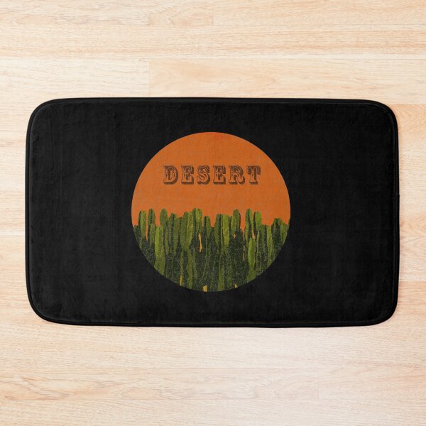 Item preview, Vintage nature panorama of cactus in front of an orange sky design designed and sold by dominic0925.