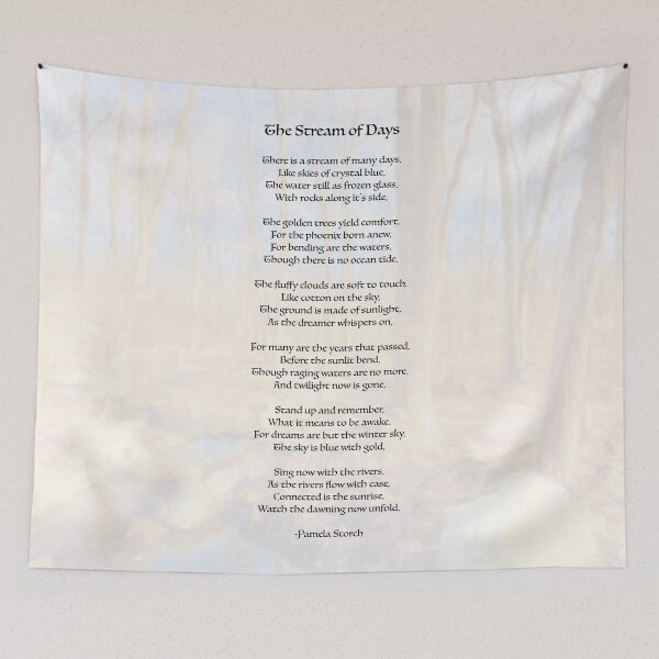 Item preview, The Stream of Days Poem by Pamela Storch designed and sold by Pamela Storch.
