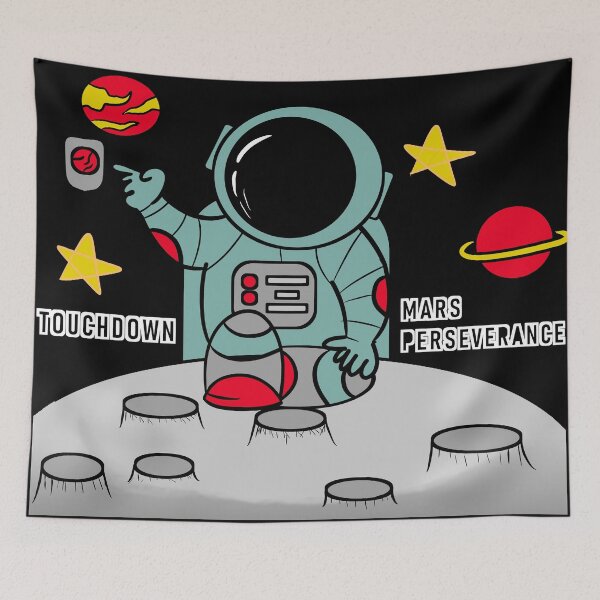 Item preview, Touchdown! Mars Perseverance  designed and sold by MelocotonDreams.