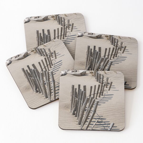 Item preview, Winding wooden fences along a beach dune in Carmague, France designed and sold by Michael Brewer.