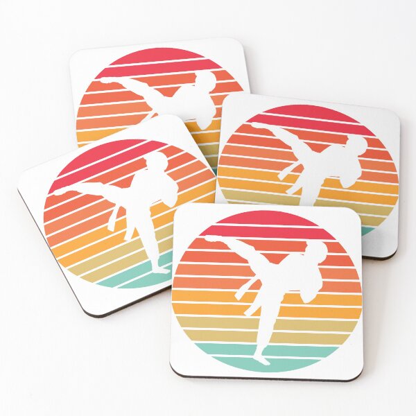 WOOD Coaster Cobra Kai TV Karate Kid Movie inspired Sweep Leg Tea Coffee Drink 