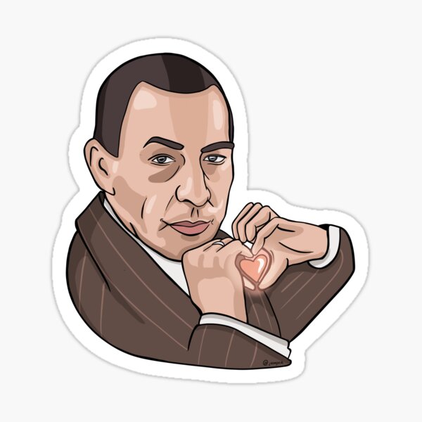 Rachmaninov "Heart Hands" Classical Composer Sticker Sticker