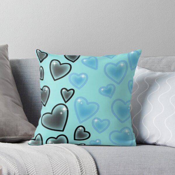 Item preview, Black and Baby Blue Hearts designed and sold by Lv089.