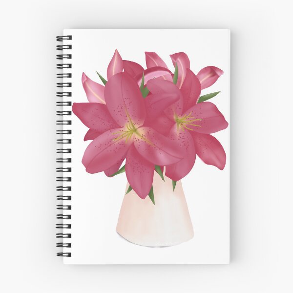 Item preview, Stargazer Lily Flower Illustration designed and sold by Lena Pfitzner.