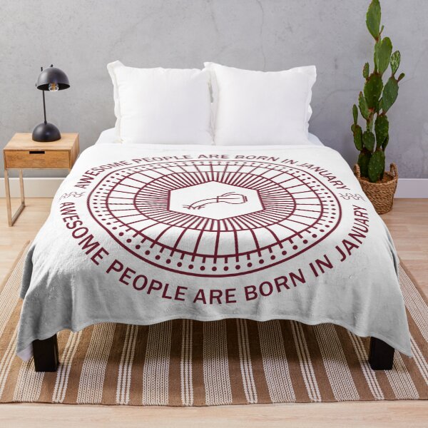Item preview, January Birthday Awesome People Are Born In January Aquarius Garnet designed and sold by KrisSidDesigns.