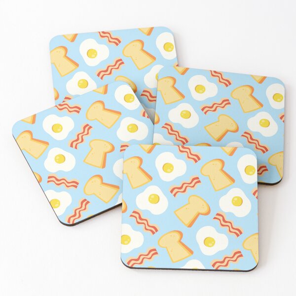 Item preview, Eggs Bacon Toast Breakfast Pattern designed and sold by cedricstudio.