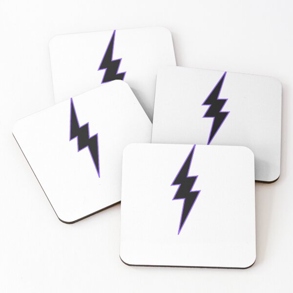 Item preview, Lightning Bolt Graphic Superhero/Super Villain Black Purple & White standard Costume Logo designed and sold by ZEROXCOOL.