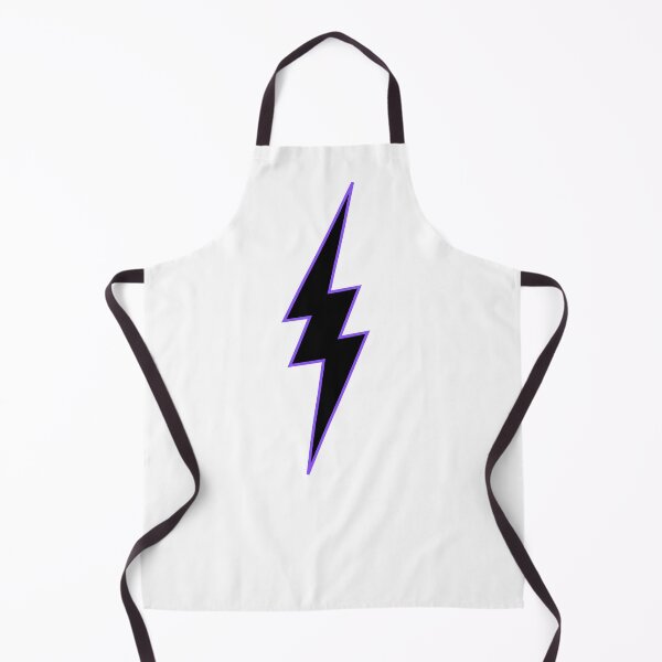 Item preview, Lightning Bolt Graphic Superhero/Super Villain Black Purple & White standard Costume Logo designed and sold by ZEROXCOOL.