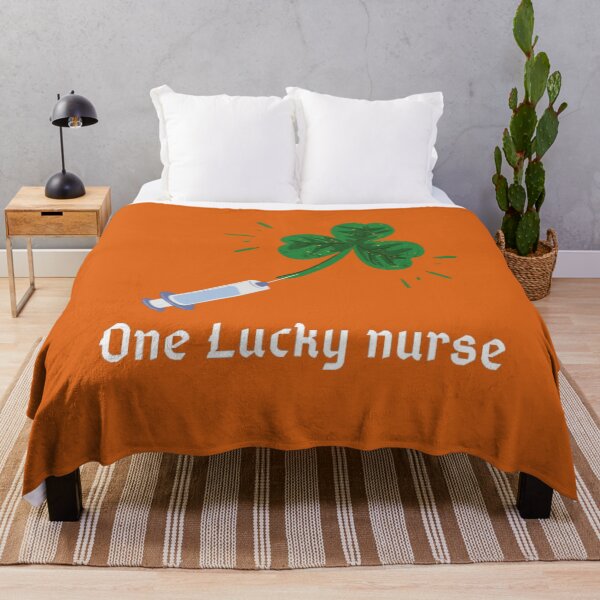 Item preview, one lucky nurse - funny gift celebration idea for women & men designed and sold by AMED-STORE.