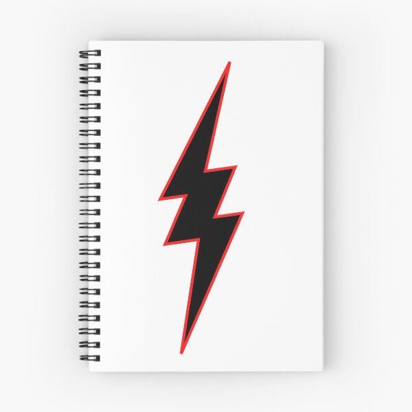 Item preview, Lightning Bolt Graphic Superhero/Super Villain Black Red & White standard Costume Logo designed and sold by ZEROXCOOL.