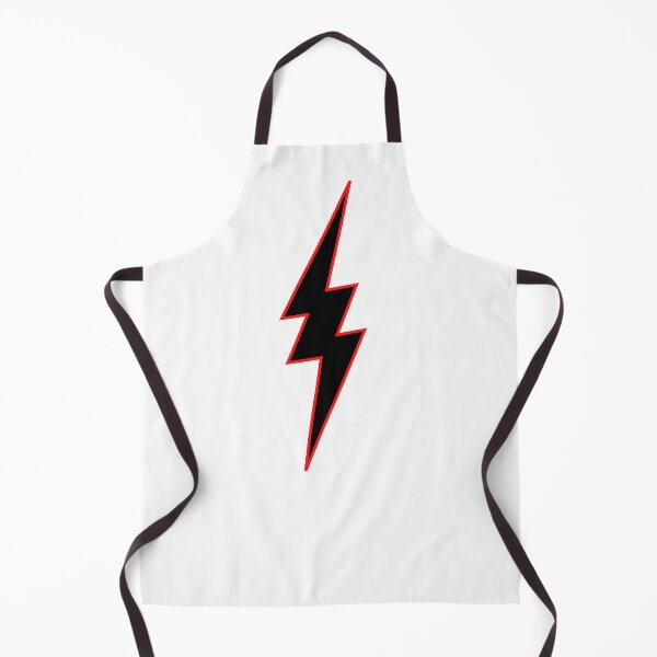 Item preview, Lightning Bolt Graphic Superhero/Super Villain Black Red & White standard Costume Logo designed and sold by ZEROXCOOL.