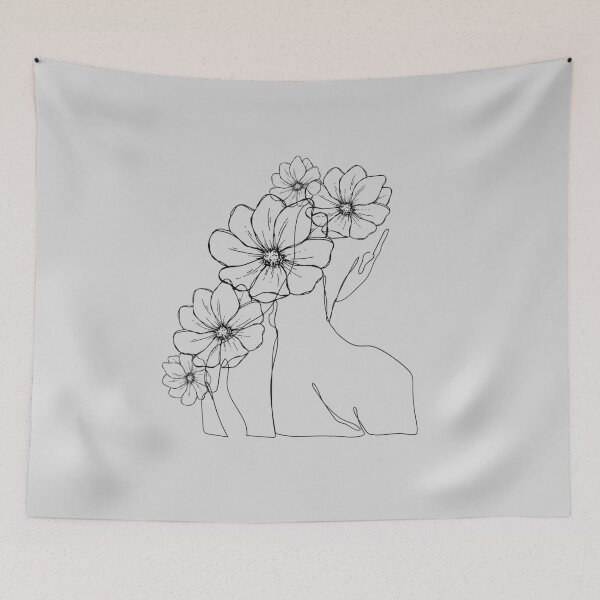 Item preview, Woman with Flowers designed and sold by MyasMakings.