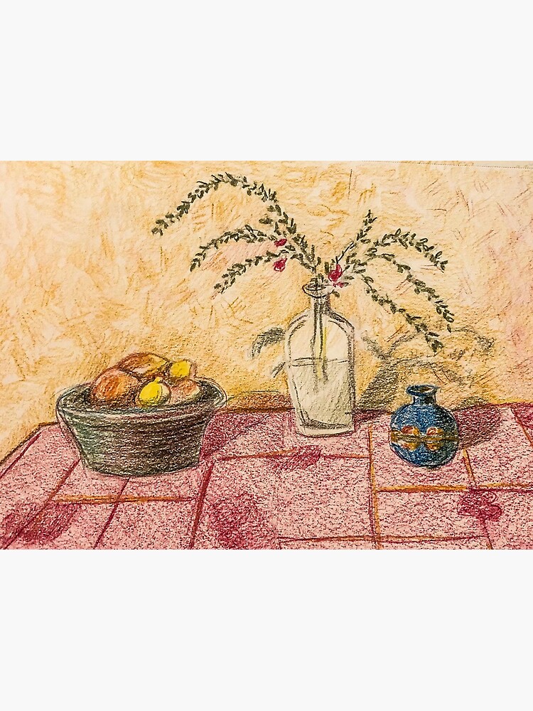 Thumbnail 3 of 3, Art Print, Still Life with Blue Vase designed and sold by Tensegrity.