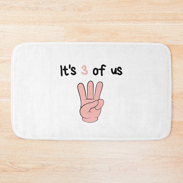 Item preview, It's 3 of us, throuple middle spoon polyamory white designed and sold by daguilon.