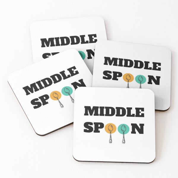 Item preview, Middle spoon throuple polyamory white designed and sold by daguilon.