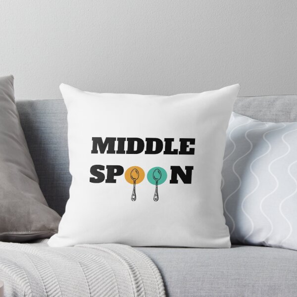 Item preview, Middle spoon throuple polyamory white designed and sold by daguilon.