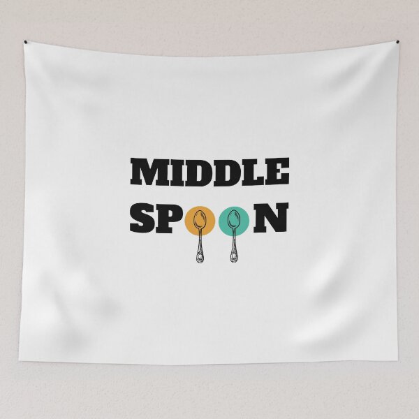 Item preview, Middle spoon throuple polyamory white designed and sold by daguilon.