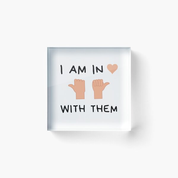 Item preview, I'm in love with them, throuple middle spoon polyamory white designed and sold by daguilon.