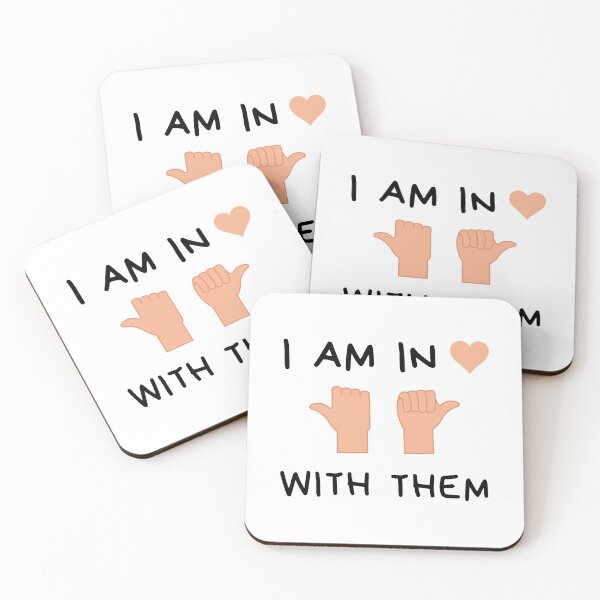 Item preview, I'm in love with them, throuple middle spoon polyamory white designed and sold by daguilon.
