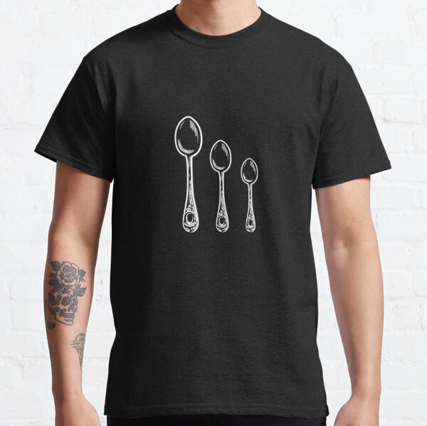 Throuple middle spoon polyamory black Classic T-Shirt