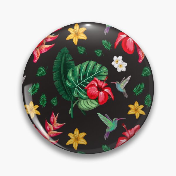 Artikelvorschau, Kolibris und tropische Blumen entworfen und verkauft von Shui-art.