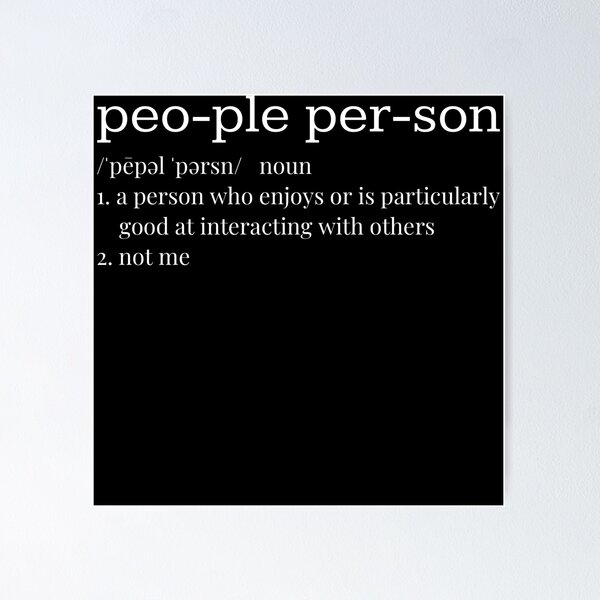 Item preview, People Person Introvert Definition designed and sold by Wingo-Designs.