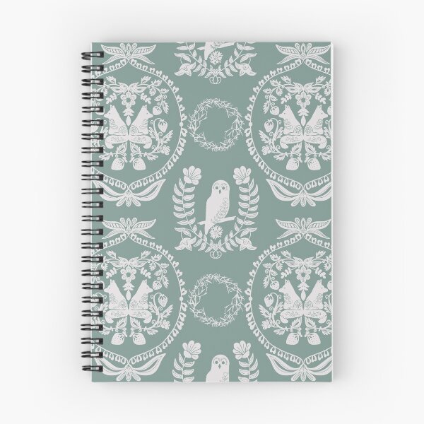 Item preview, Berry Briar Patch Owl and Fox in Sage designed and sold by Christina Anderson.