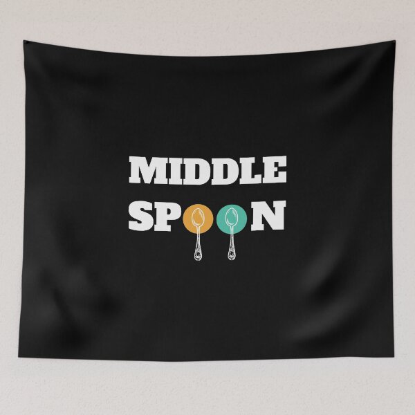 Item preview, Middle spoon throuple polyamory black designed and sold by daguilon.