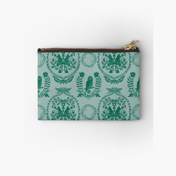 Item preview, Berry Briar Patch Owl and Fox in Green designed and sold by Christina Anderson.