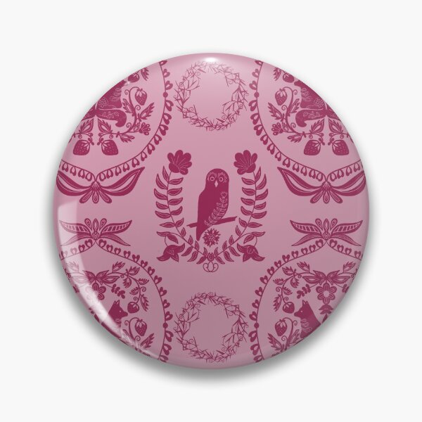 Item preview, Berry Briar Patch Owl and Fox in Pink designed and sold by Christina Anderson.