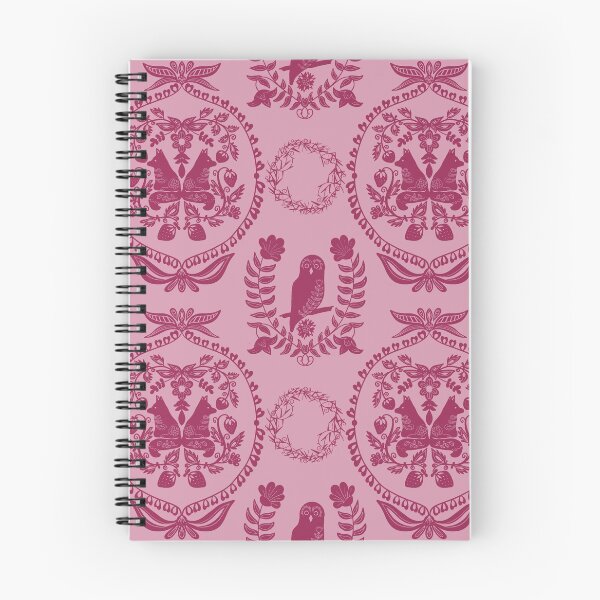 Item preview, Berry Briar Patch Owl and Fox in Pink designed and sold by Christina Anderson.