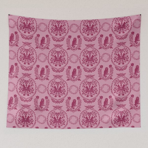 Item preview, Berry Briar Patch Owl and Fox in Pink designed and sold by Christina Anderson.