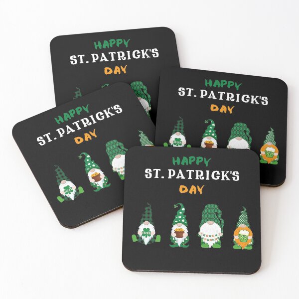 Item preview, Happy St. Patricks Day Four Irish Gnomes designed and sold by ZaydounStark.