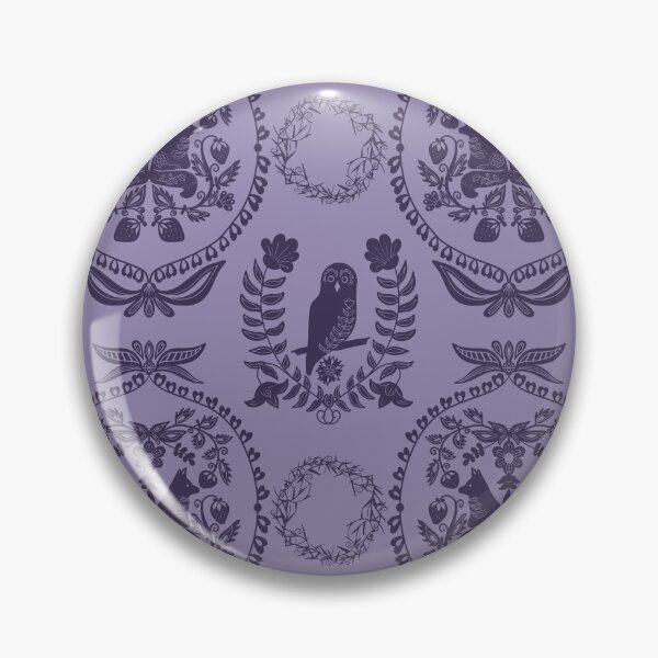 Item preview, Berry Briar Patch Owl and Fox in Purple designed and sold by Christina Anderson.