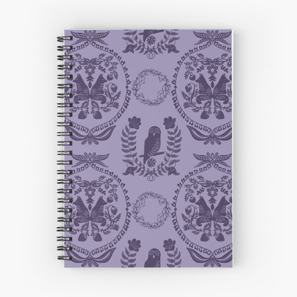 Item preview, Berry Briar Patch Owl and Fox in Purple designed and sold by Christina Anderson.