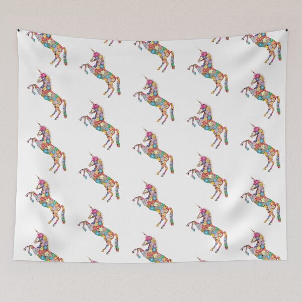 Item preview, Flowery Unicorn  designed and sold by WildingClan.