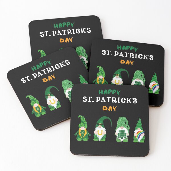 Item preview, Happy St. Patricks Day Four Irish Gnomes designed and sold by ZaydounStark.