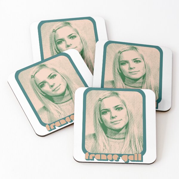 Aperçu de l'œuvre France Gall //// Design francophile esthétique rétro des années 70 créée et vendue par AestheticNow.