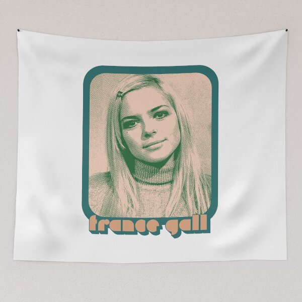 Item preview, France Gall //// Retro 70s Aesthetic Francophile Design  designed and sold by AestheticNow.