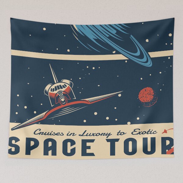 Item preview, Vintage Space Tour designed and sold by Vector Scout Lab.
