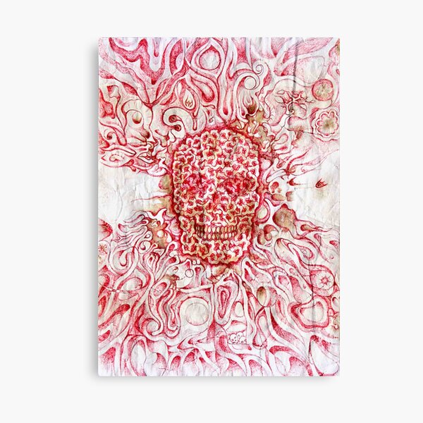red zombie creativity is death by Leo Haz Canvas Print