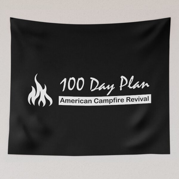 Item preview, 100 Days American Campfire Revival - Kirk Cameron What's Your Plan designed and sold by almeapparel.