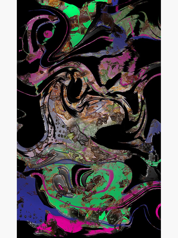 Thumbnail 3 of 3, Sticker, plastic forest designed and sold by badjuju97.