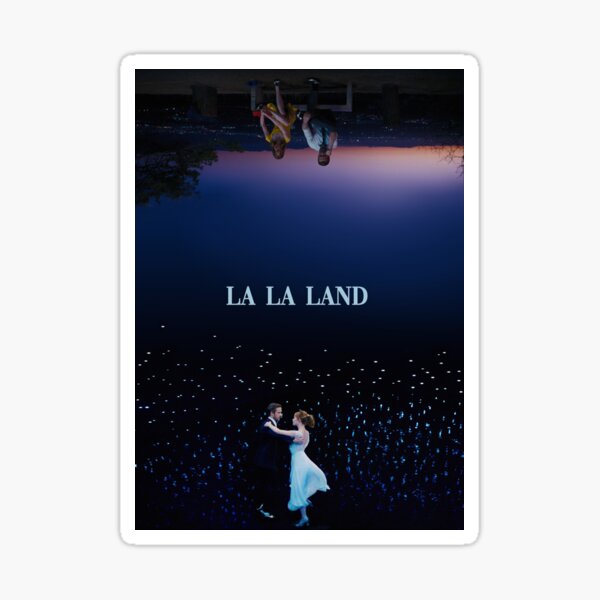 La La Land Reversal Poster Sticker For Sale By Reesegivens Redbubble