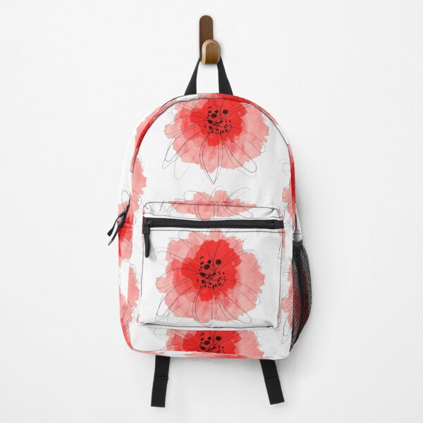 Item preview, Red Poppy Watercolor Ink Flower Design designed and sold by NancyMerkle.