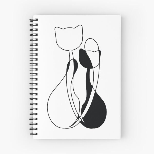 Item preview, Cat's couple silhouette designed and sold by Aenota.