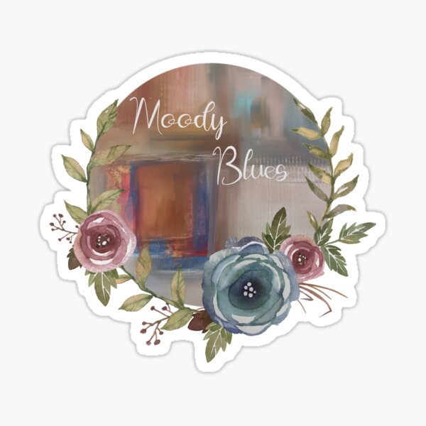 Item preview, Moody Blues Abstract Floral designed and sold by Eduardo Tavares.