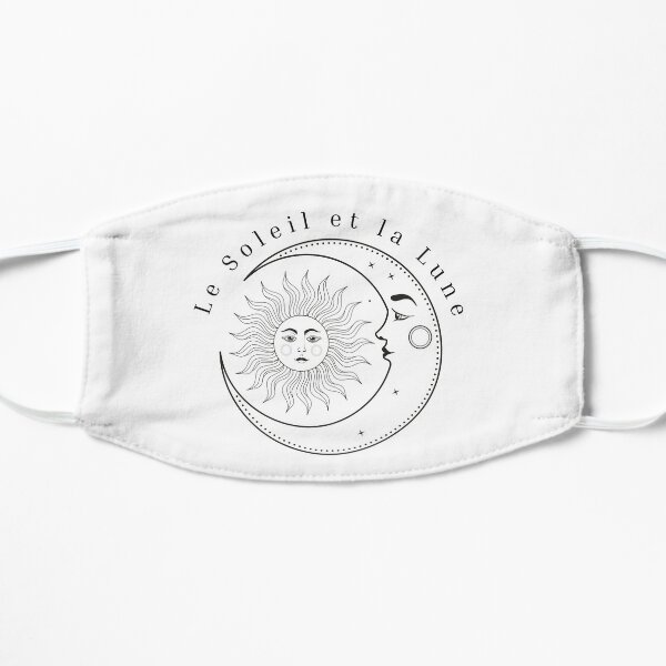 Vintage Sun Moon and Stars Le Soleil et la Lune Flat Mask