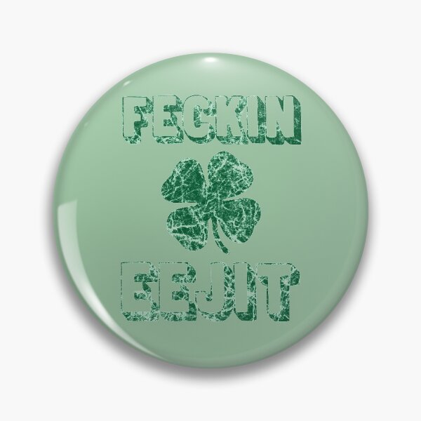 Item preview, Feckin Eejit St. Paddy's Day Shamrock Distressed Design designed and sold by Huhnerdieb Apparel.