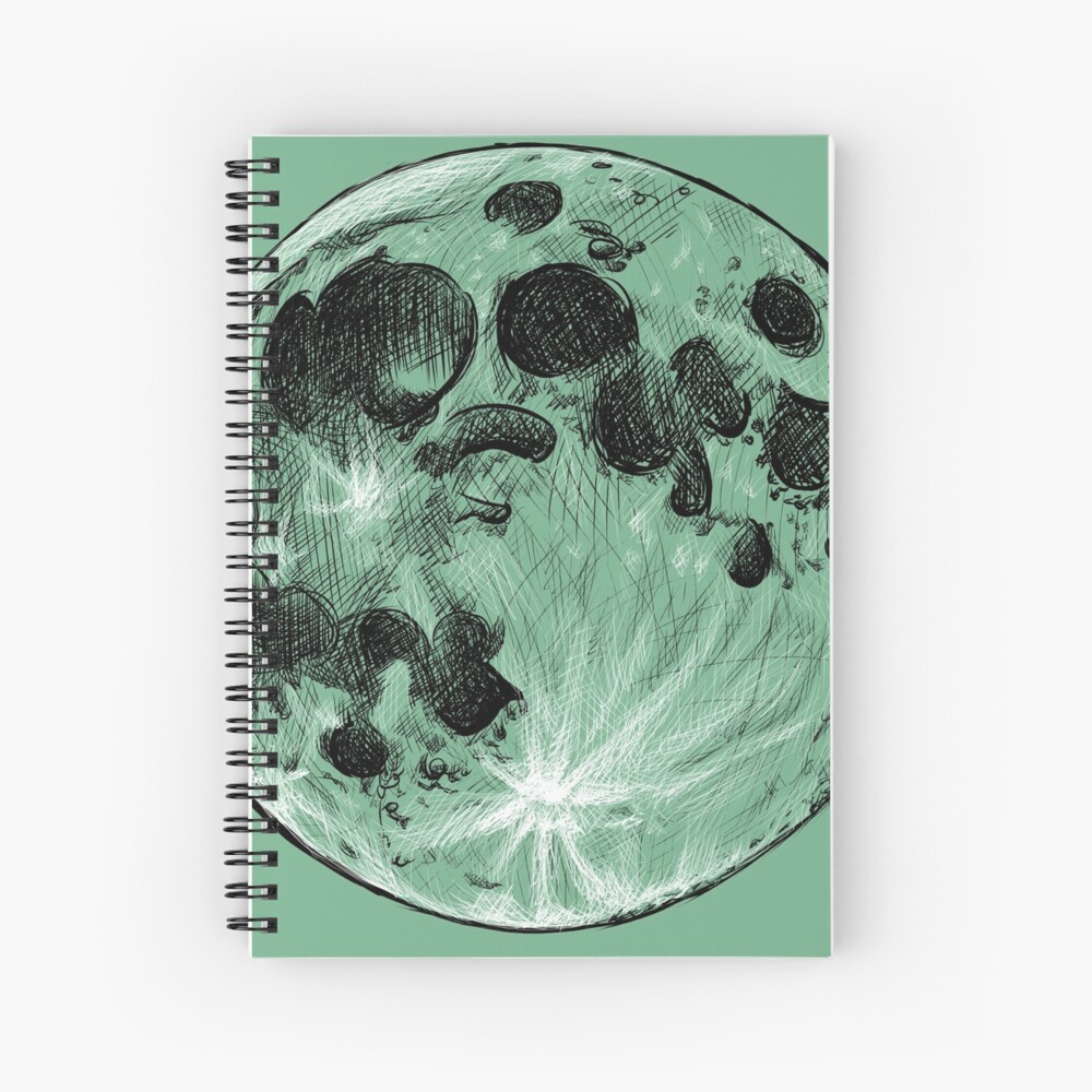 Moon Arch Spiral Notebook Art